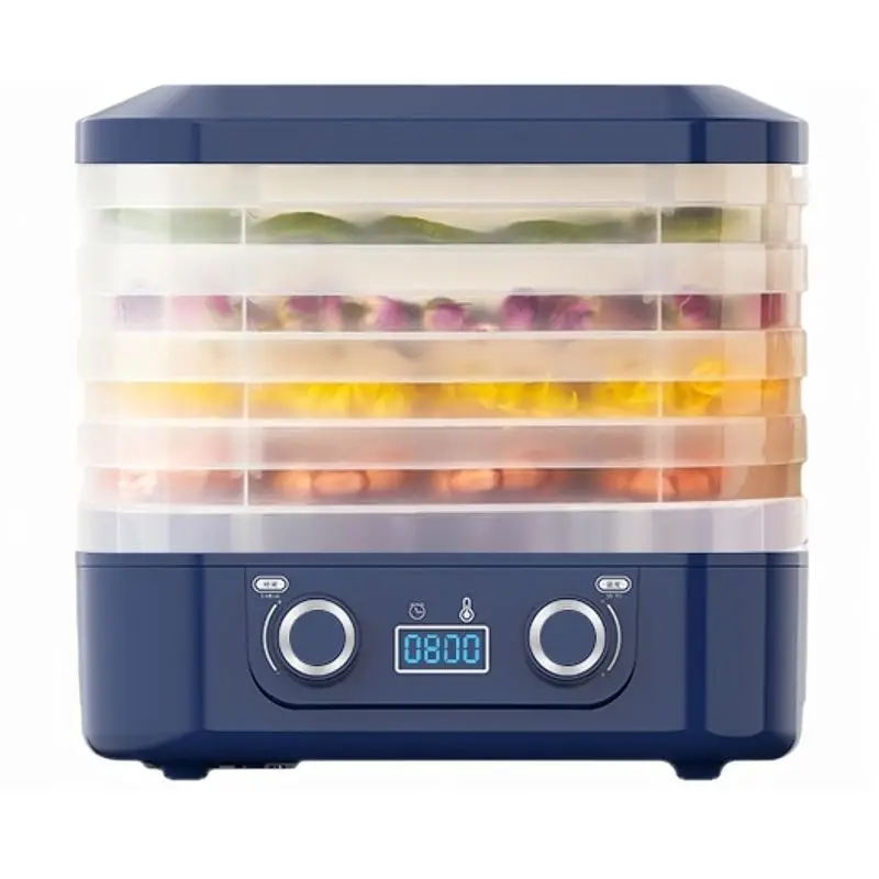 

Сушилка для продуктов A40Z с 5 поддонами, сушилка для конфет и закусок с регулируемым таймером и контролем температуры, вилка стандарта ЕС