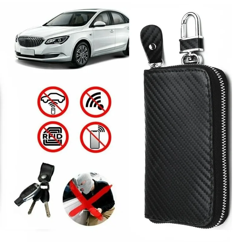 Auto Key Fob Faraday Box Anti-Theft Faraday Cage Protector Car RFID Signal Blocker Anti-Hacking Case GPS Signal Blocking