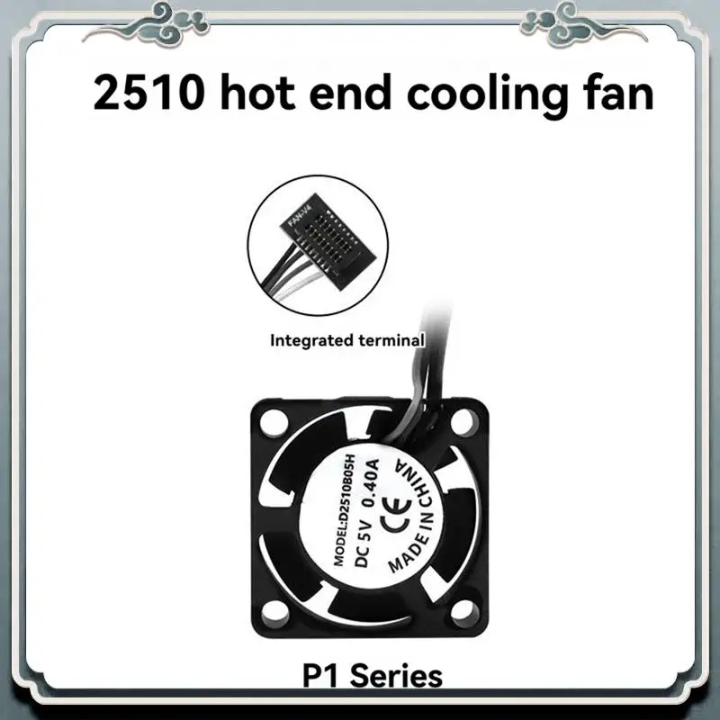 

Premium For Bambu Lab P1 3D Printer Hotend Kit With Cooling Fan Hardened Steel Nozzles Enhanced Printing Precision