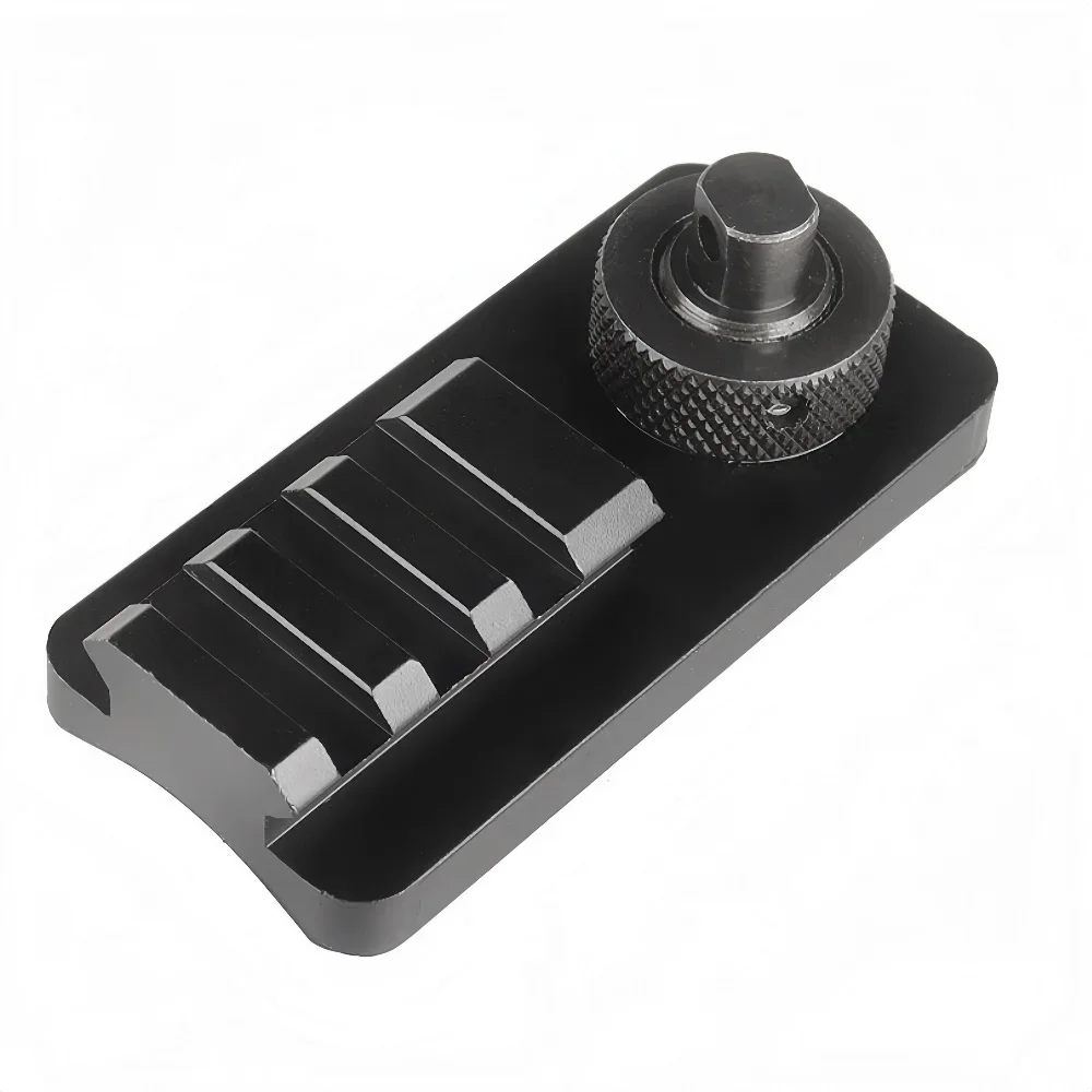 Tactical  Airsoft Rifle Bipod Hunting  20 mm  Mount Adapter，Sling Swivel Stud Picatinny Rail Adapter with 3 Slots Rubber Base