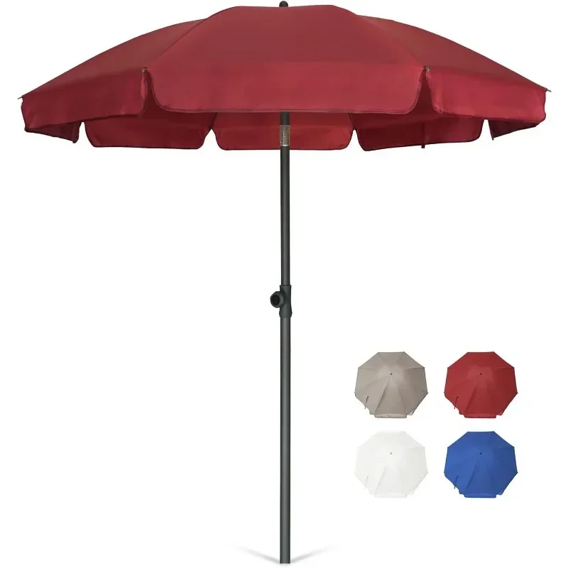 

Patio Umbrella 6.5 Ft Market Table Umbrella Tilt Steel Pole UPF50+ Protection, Great for Outdoor Garden BackyardOutdoor Umbrella