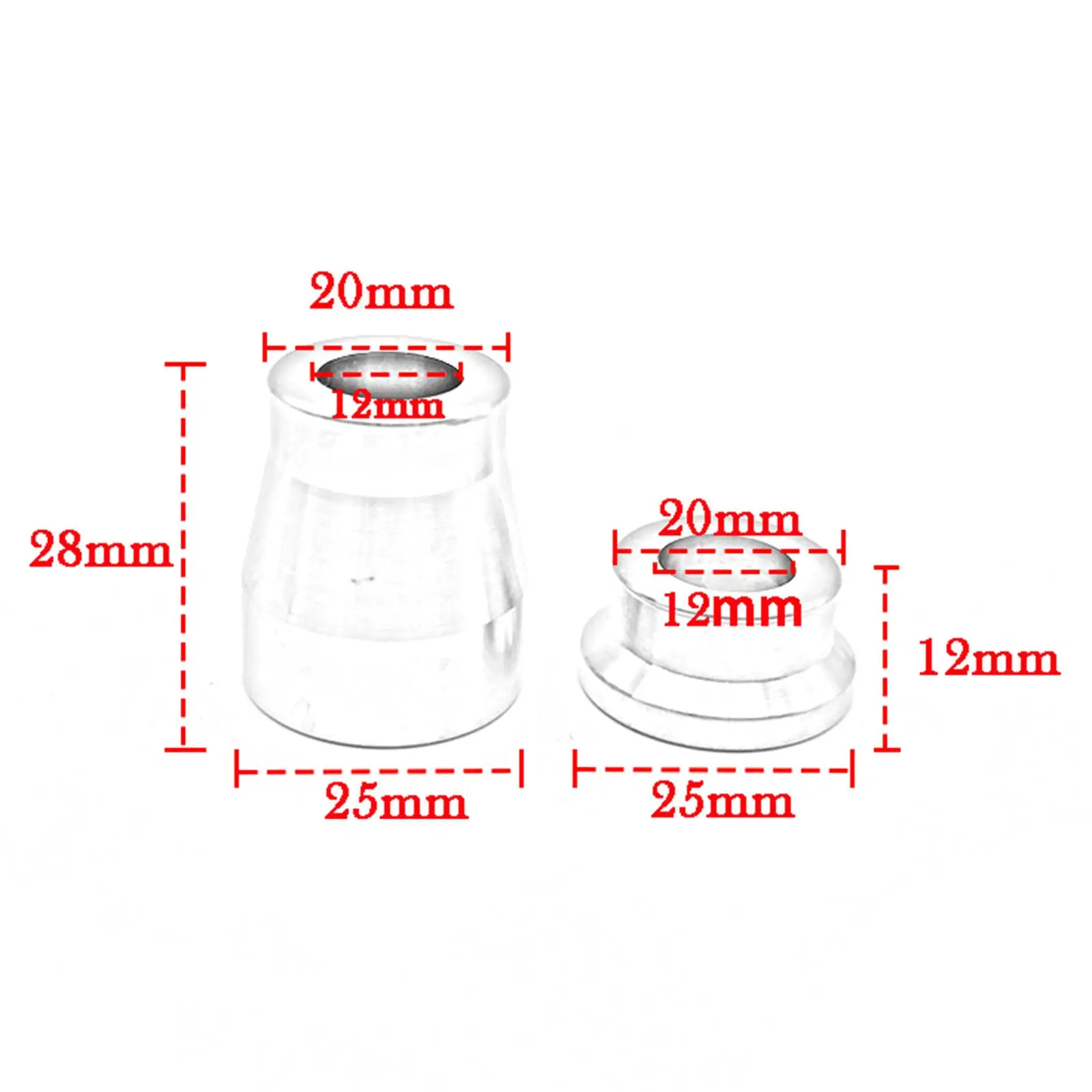 Modified Front Wheel Bushings Accessories Replaces Premium Autocycle Bearings Hardened Reinforced Bushings for Kymco Krv180