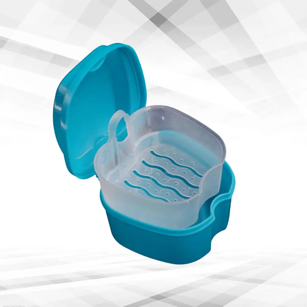 Denture Box Teeth Storage Portable Travel Case Retainer Halloween Christmas New Year Denture Storage Boxes Denture Case