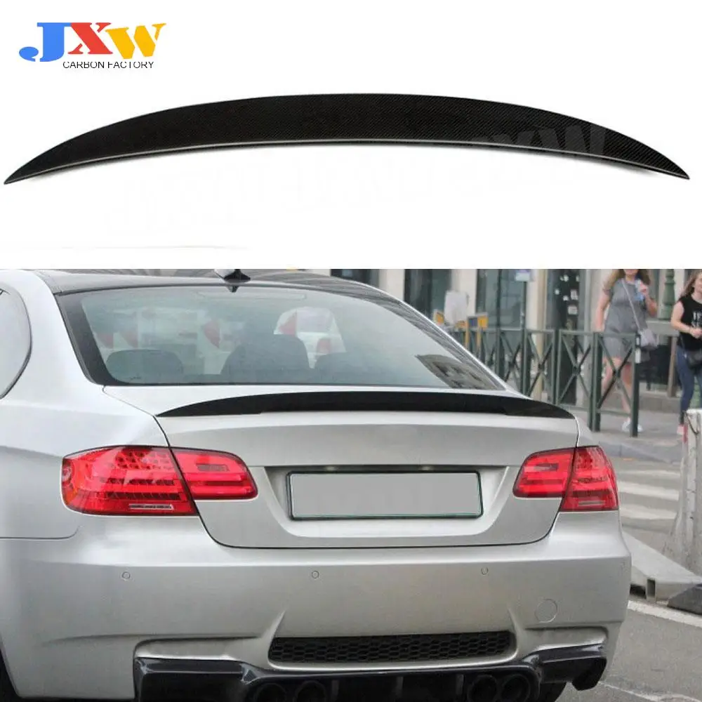 

Carbon Fiber Rear Spoiler Boot Wings For BMW 3 Series E92 328i 335i M3 / M Sport Spoiler 2006-2012 FRP P Style Spoiler