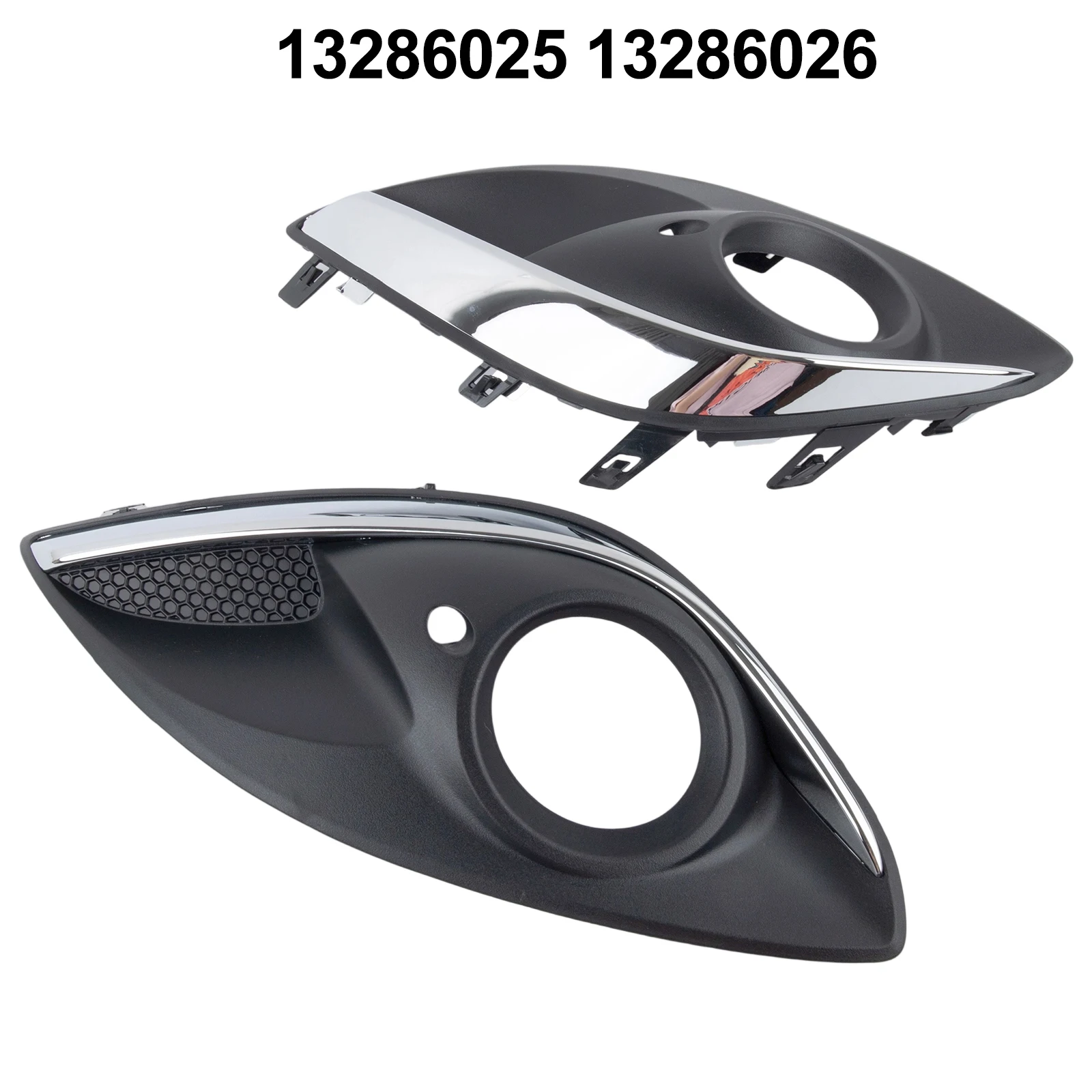 

Black Fog Light Cover Multi-fitment Option Non-deformed Material OEM Number Fit Reliable Performance Vehicle Repair