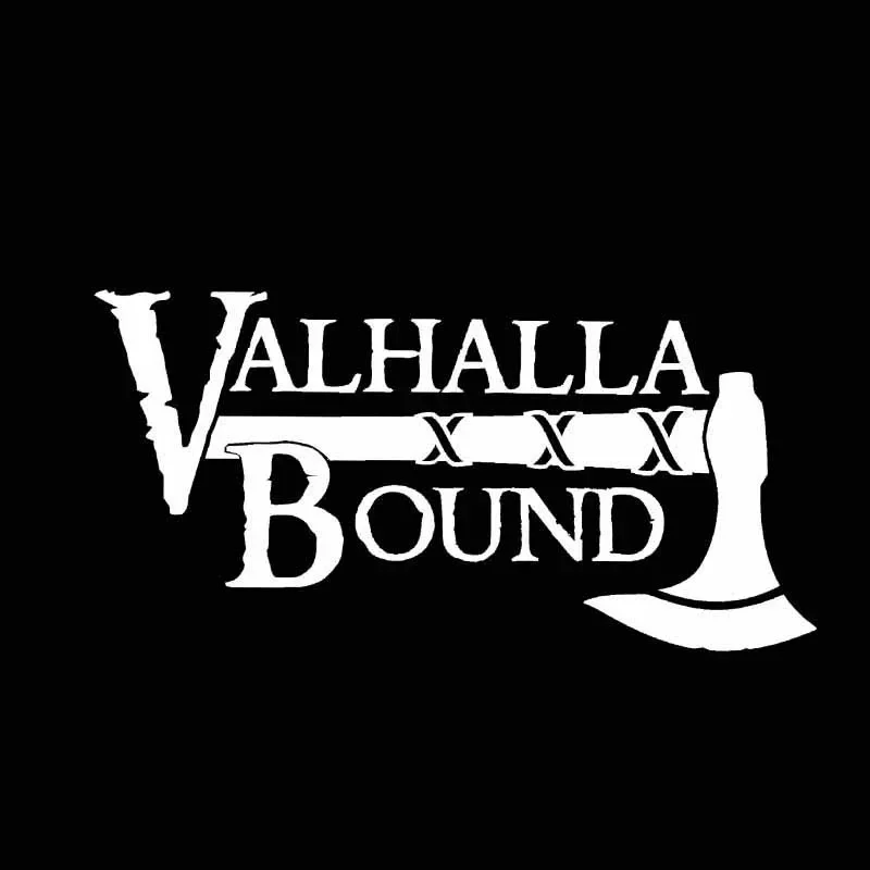 Interesting Car Sticker Valhalla Bound Viking Decal Soldier Motorcycle  Anti-UV Car Body