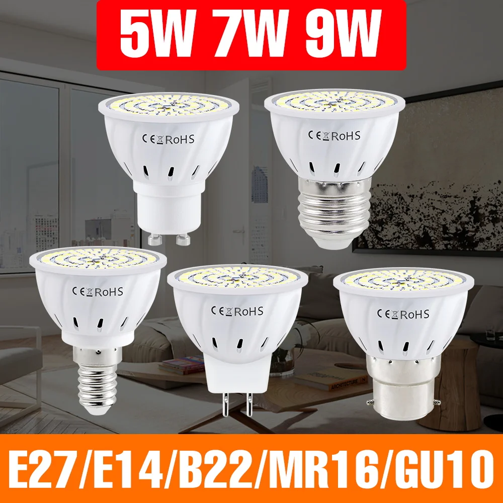 9W AC220V Led E27 L…