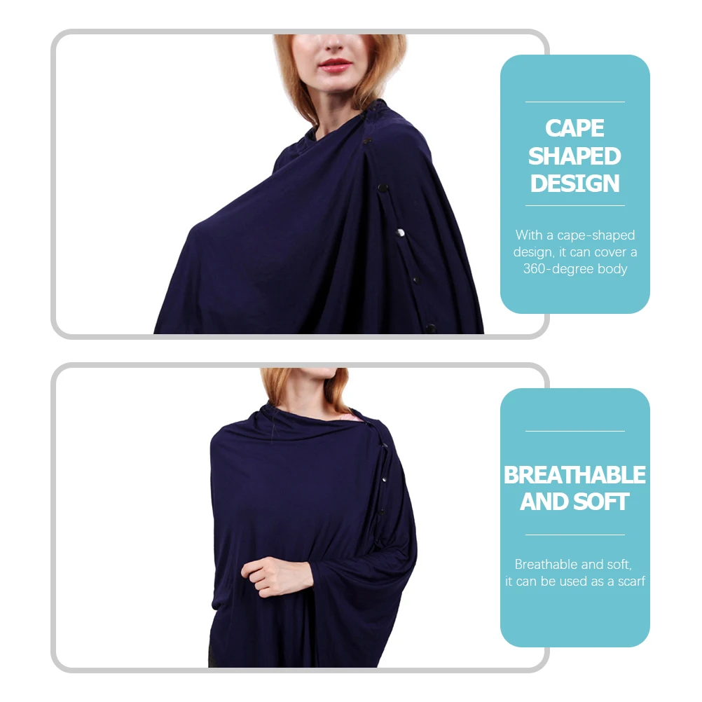 

Nursing Cover Breathable Polyester Cotton Blanket Poncho Drape Mom Must Have Baby Stroller Car Seat Wrap Shawl Cape