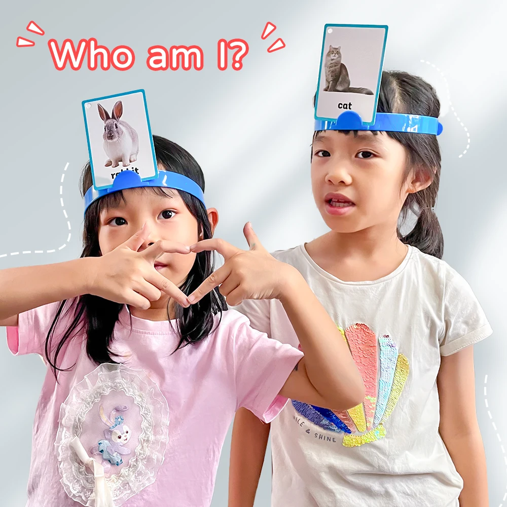 Diadema de plástico para niños, juego de preguntas rápidas, accesorios de Cosplay, aula, fiesta familiar, juegos de mesa, juguetes educativos, ayudas para la enseñanza