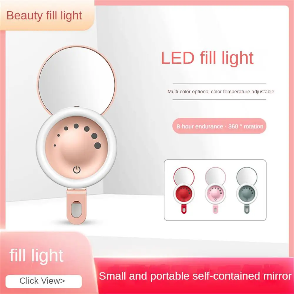 Selfie Ring Light Abs Portable Multi-function Usb Creative For Phone Fill Light Mini Adjustment Novelty Makeup
