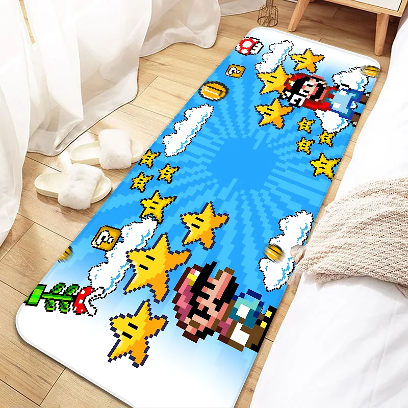 classic games M-Marios Entrance Non-slip Doormat Washable Kitchen Carpet Living Room Hallway Rugs Bathroom Bath Door Mats