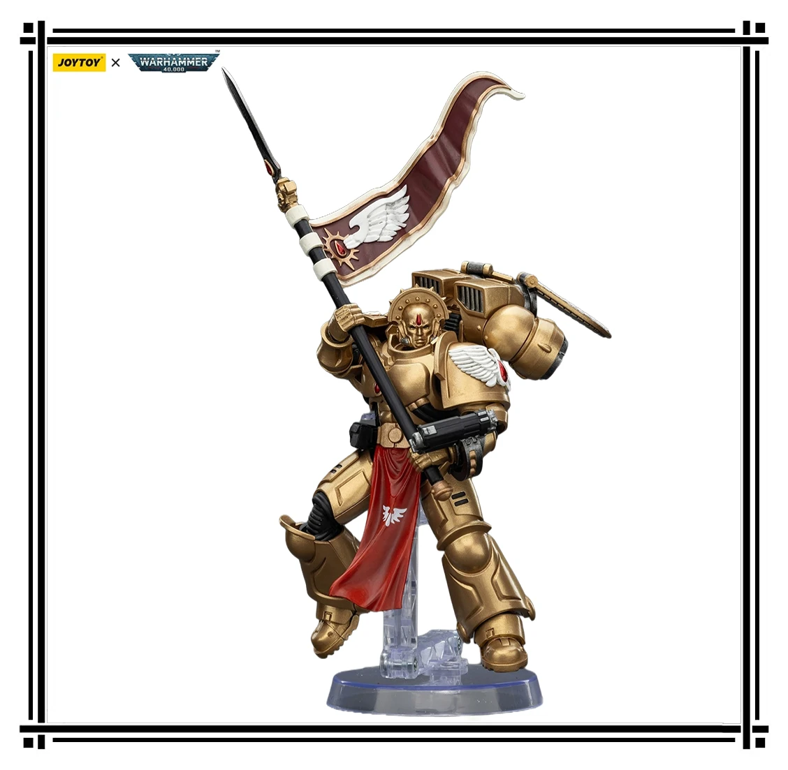 

Оригинальная JOYTOY Warhammer 40K Blood AngelsSanguinary Guard 3 с болтбстером Angelus и шкала энкарминового копья1/18 фигурок анимации