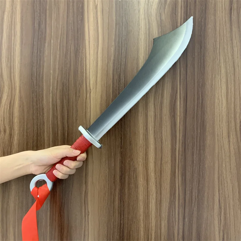 1:1 Cosplay Knife War Knife Sword Performance Prop Weapon Role Playing Chinese Style Cos Knife Weapon Rubber Model Kids Toy 48cm