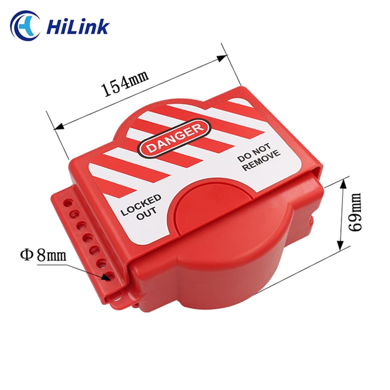 Suitable For 6.35mm 1/4'' To 140mm 5'' Flanged Ball Valve,Industrial Adjustable Flanged Ball Valve Lockout Tagout Device