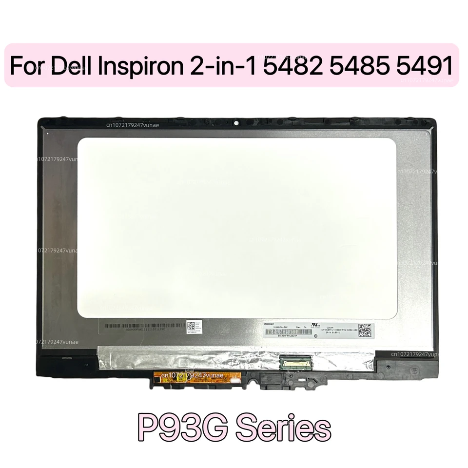P93G P93G001 LCD Screen For Dell Inspiron 5482 5485 5491 2-in-1