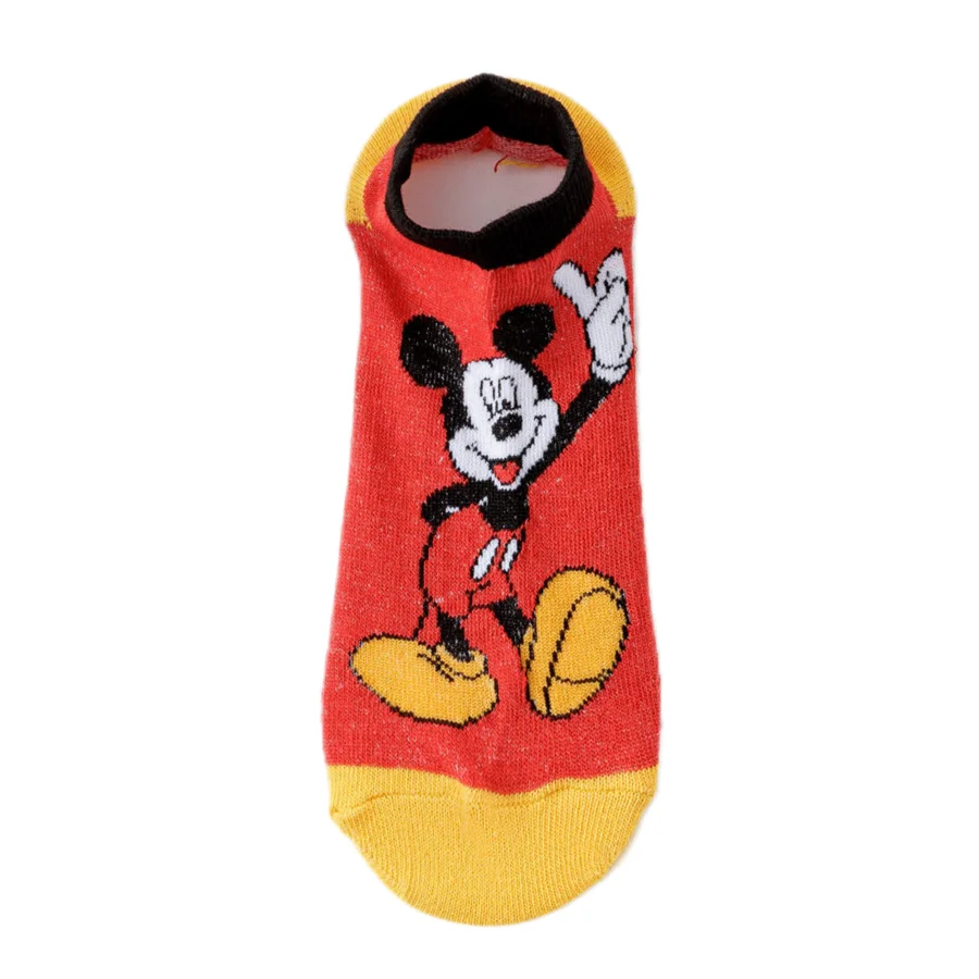 ถุงเท้าการ์ตูนดิสนีย์แฟชั่น 5/10 คู่ สำหรับผู้ชายและผู้หญิง สไตล์ฮิปฮอปสตรีทลำลอง ถุงเท้าข้อสั้น