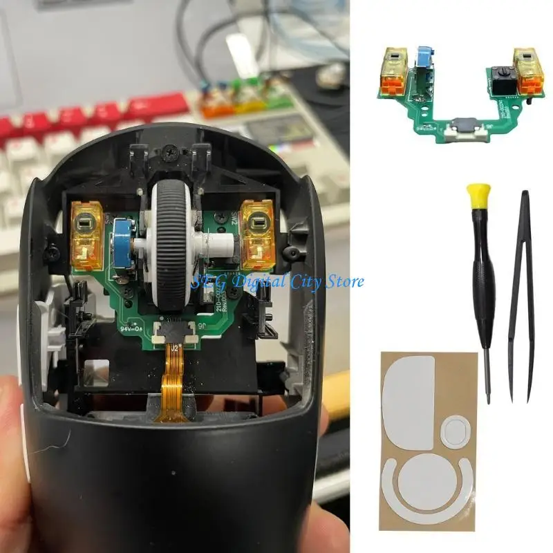

U75B Microswitch Button Board Hot Swap Motherboards Tools, Feet for GProX Superlight