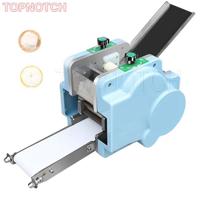 

110V 220V Commercial Electric Dumpling Wrapper Machine Pastas Processor Maker Wonton Skin Slicer Rolling Pressing Round Square