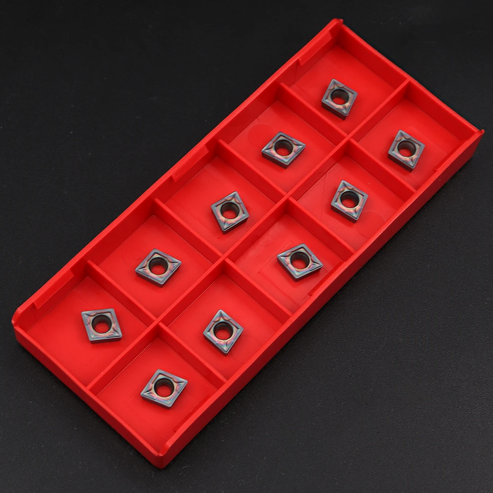Outil de tournage CNC de haute qualité, Inserts en carbure multicolore CCMT060202 CCMT060204 CCMT09T304 CCMT09T308