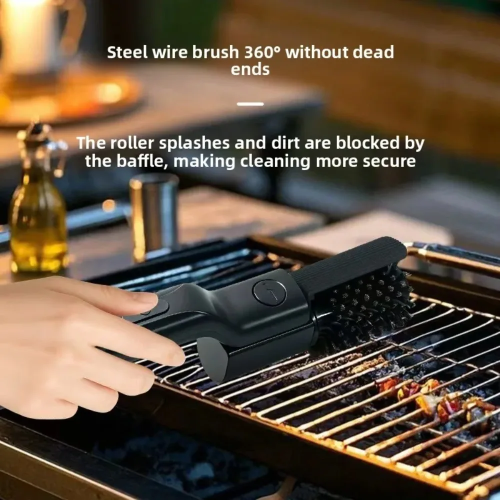 Cordless Electric Cleaning Brush Or Replacement Tool Rechargeable Rotating Adjustable Outdoor Tool For Heavy Grease Burnt Oil Gr