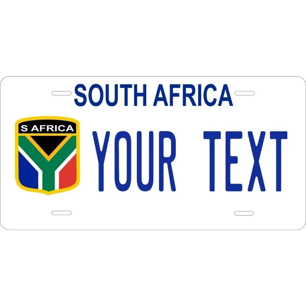 CIFbuy 1PC Personalized Custom South Africa Flag Decor Tag, 2D Flat Dustproof Waterproof Home Wall Hanging Ornament
