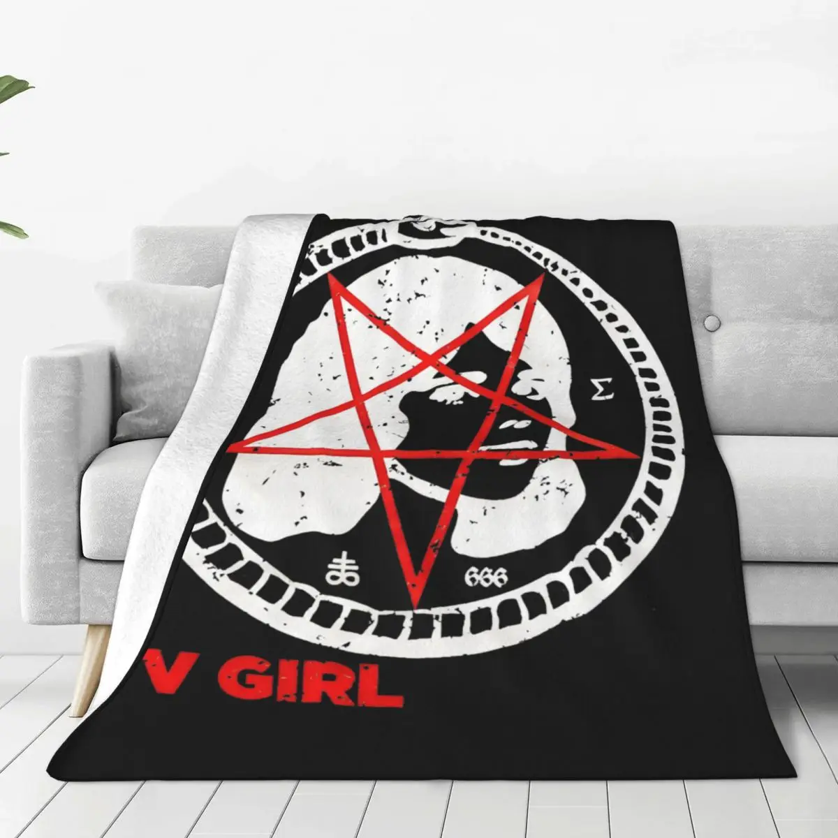 Movie TV Girl Retro Wave Fleece Throw Blankets Blankets for Bed Outdoor Lightweight Bedding Throws