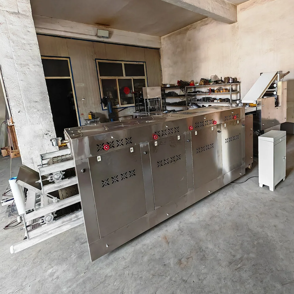 * / * Fully Automatic Baking Oven Large Capacity Widely Used for Chapati Tortilla Spring Roll Wrapper Machine