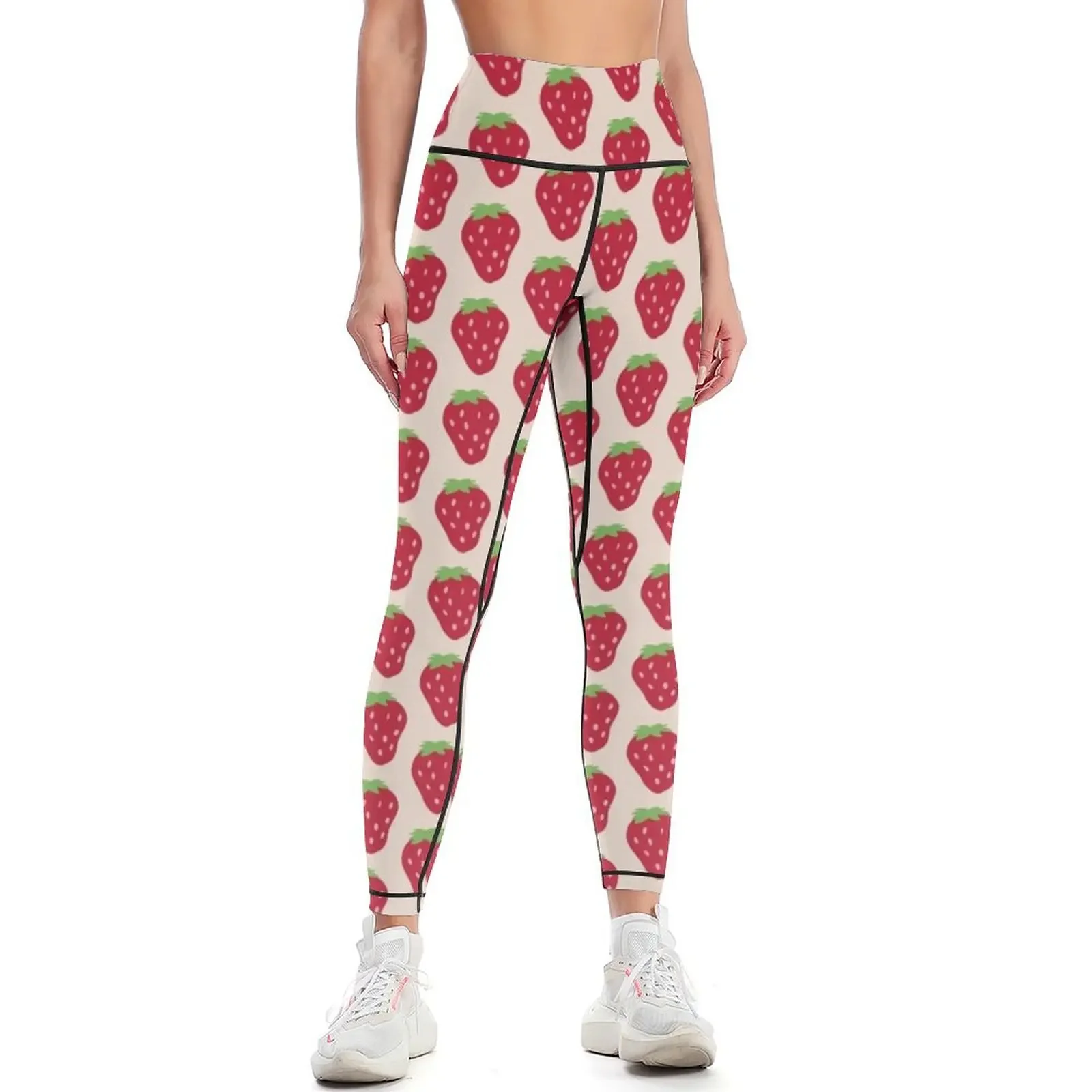 Strawberry Gift for Strawberry Lovers Leggings gym wear sport set push up fitness Legging sexy woman Womens Leggings