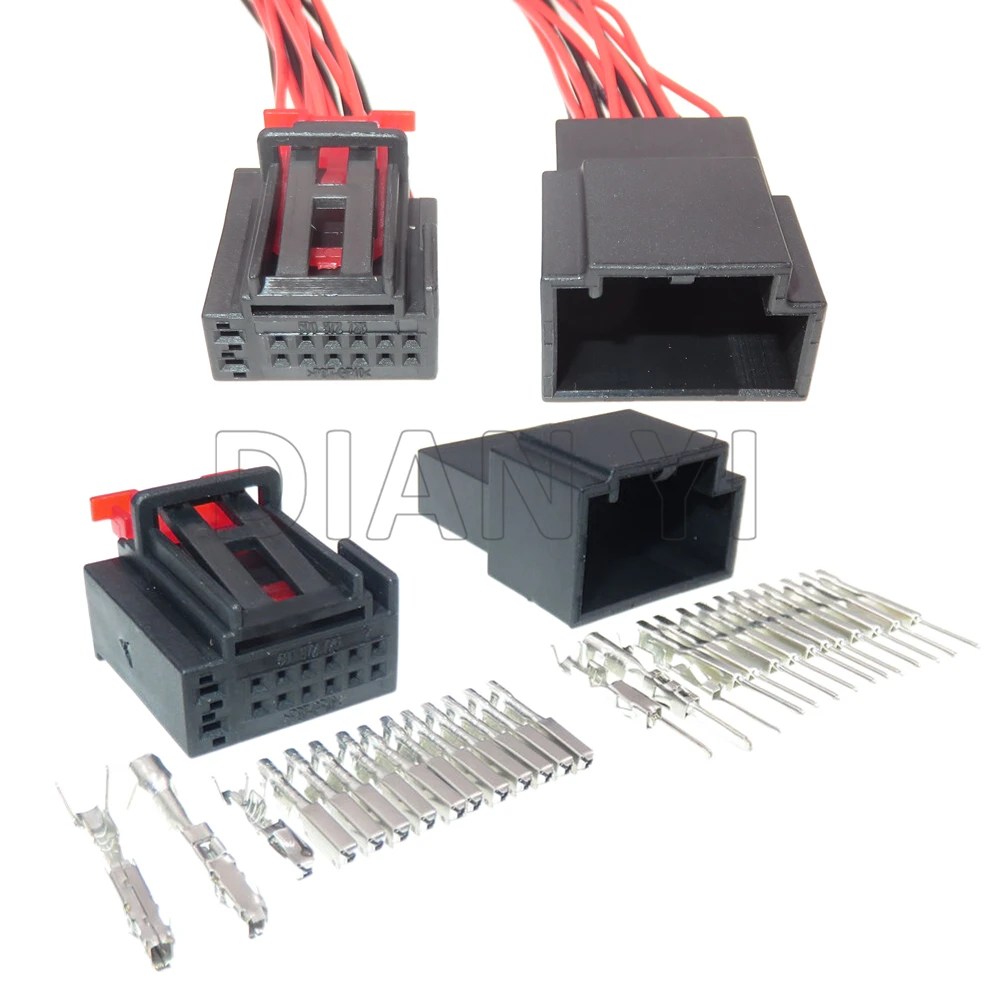 

1 Set 14 Way Starter Auto Wire Harness Socket With Terminal 500972726 5Q0972726 Car Composite Connector With Cables