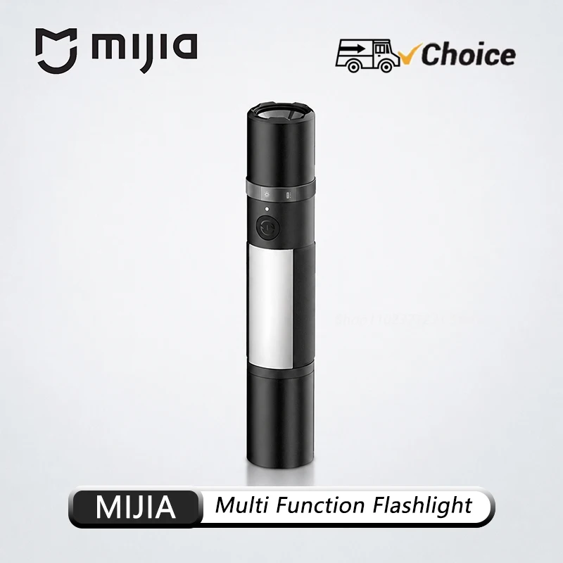 OG MIJIA Multi-functional LED Flashlight Zoomable Ultra Bright Torch Window Breaker Safety Belt Cutter Car Emergency Light