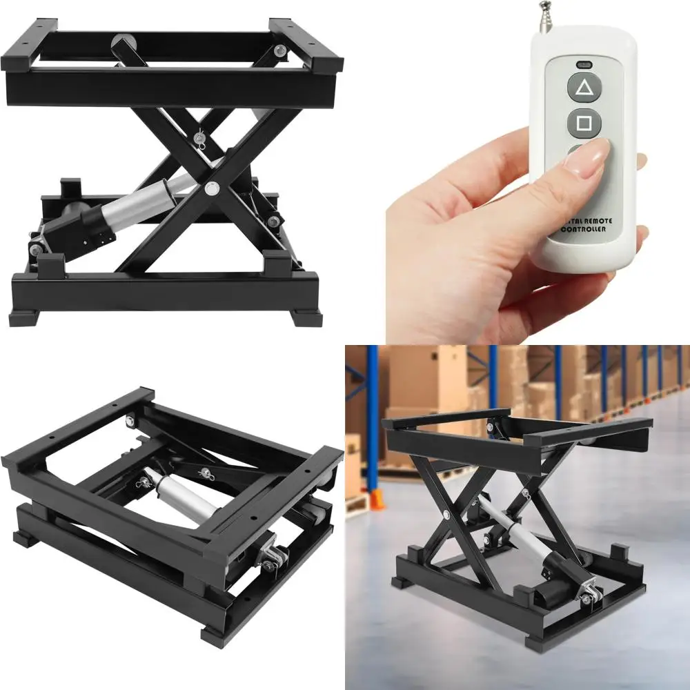 

Гидравлический одноножничный подъемный стол с дистанционным управлением, вместимость 130 фунтов, регулируемая высота от 3,94 до 14,57 дюймов