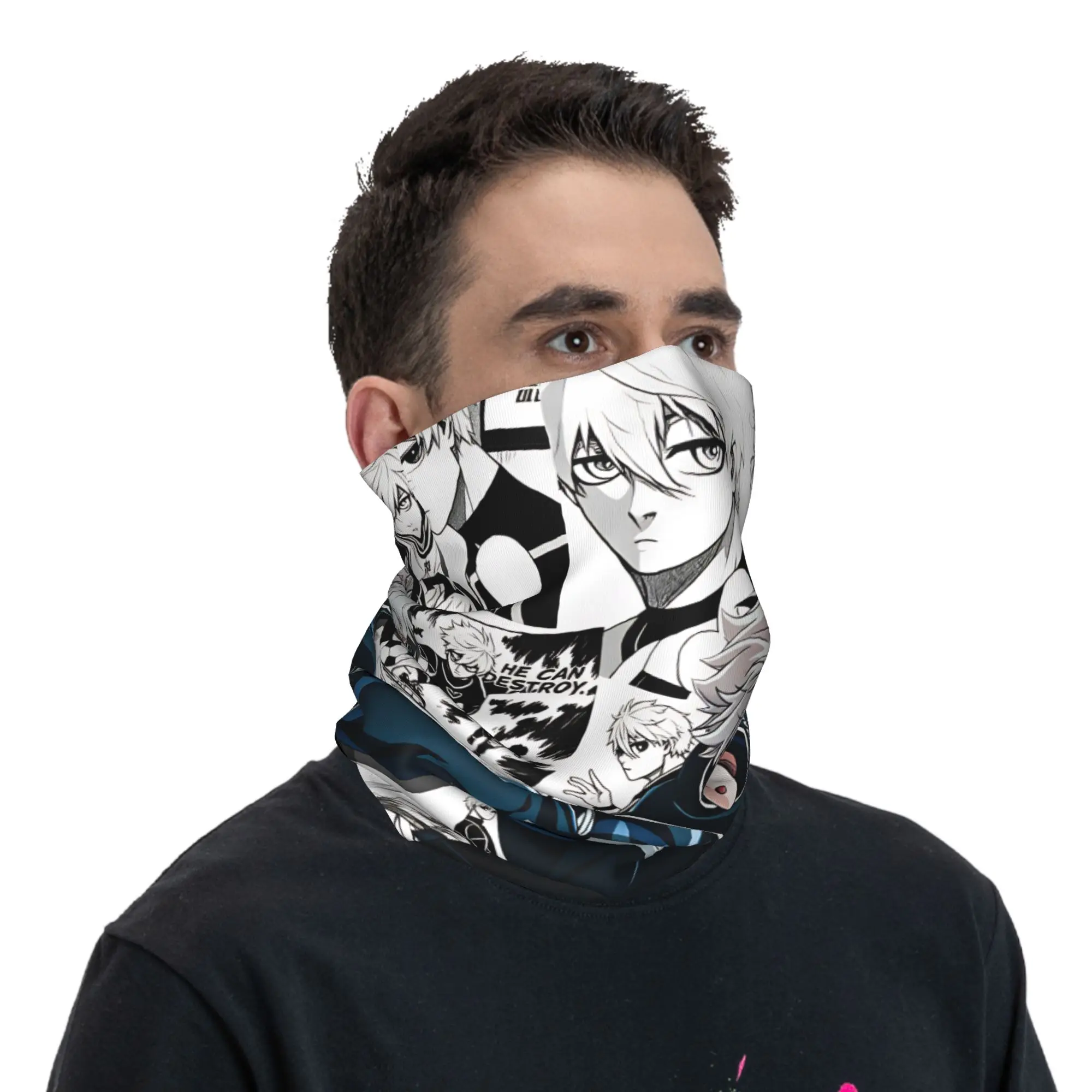 Manga Nagi Seishiro Bandana  Funny Balaclava Spring Running Travel Protection Bicycle Mask Soft Warm Face Cover Mask