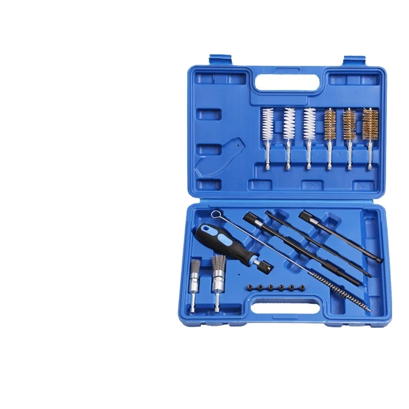 For 19 Pieces Auto Repair Injector Base Cleaning Auto Repair Tool Set