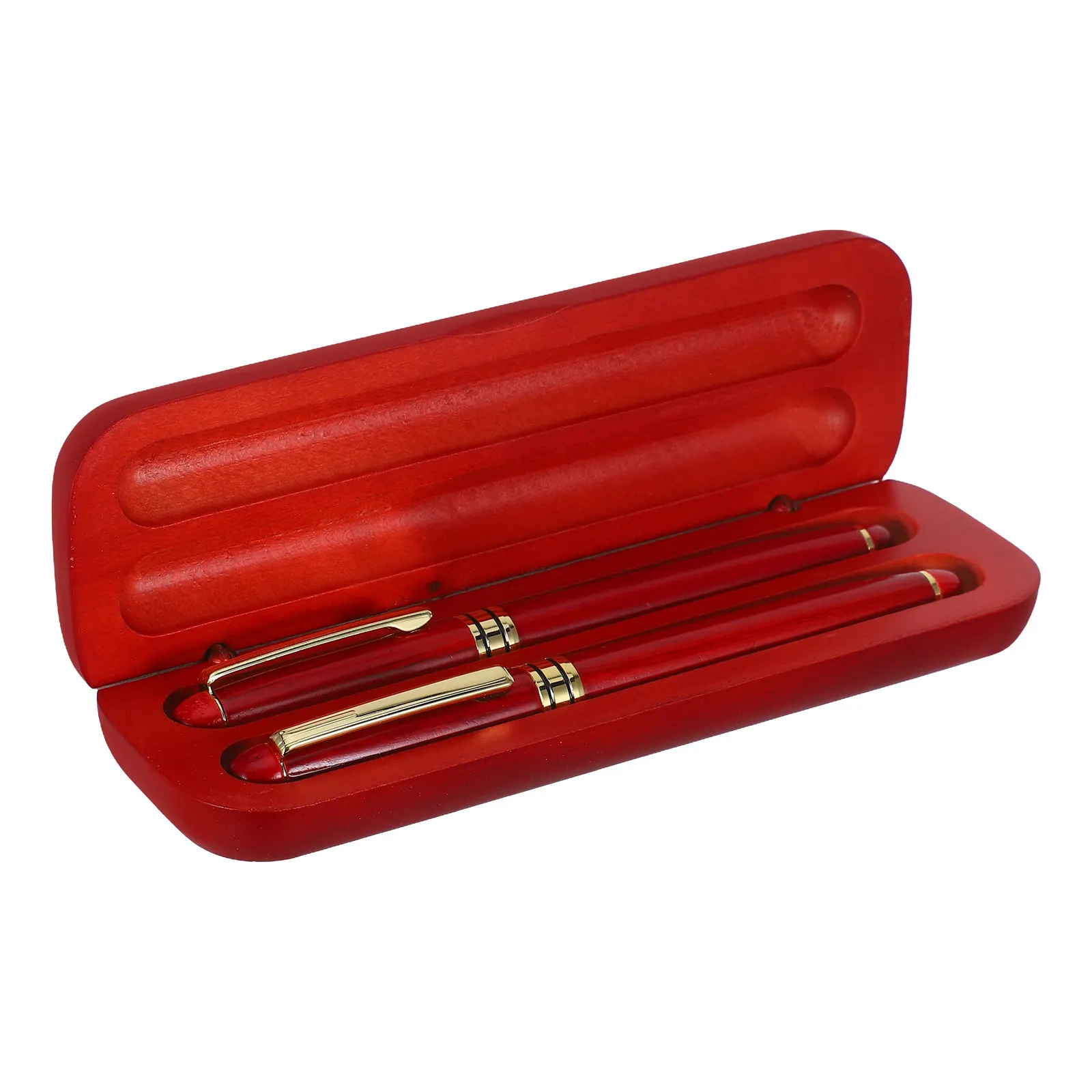 

Luxury Fountain Pen and Ballpoint Pen Set in Elegant Wooden Box Smooth Writing Lightweight for Office School Gift Stationery