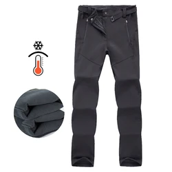 Young Girl  Autumn Winter Pants Camping Skiing Hiking Waterproof Windproof Soft Shell Fleece Warm Outdoor Sports Trekking
