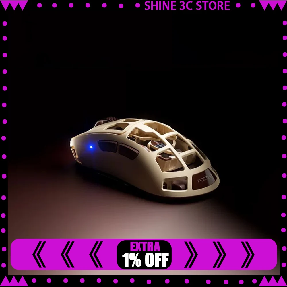 Pulsar Feinmann x Noctua F01 Gaming Mouse Dual Mode Wireless Mouse 8000Hz Polling Rate Pulsar XS-2 Sensor Optical Switch Mice