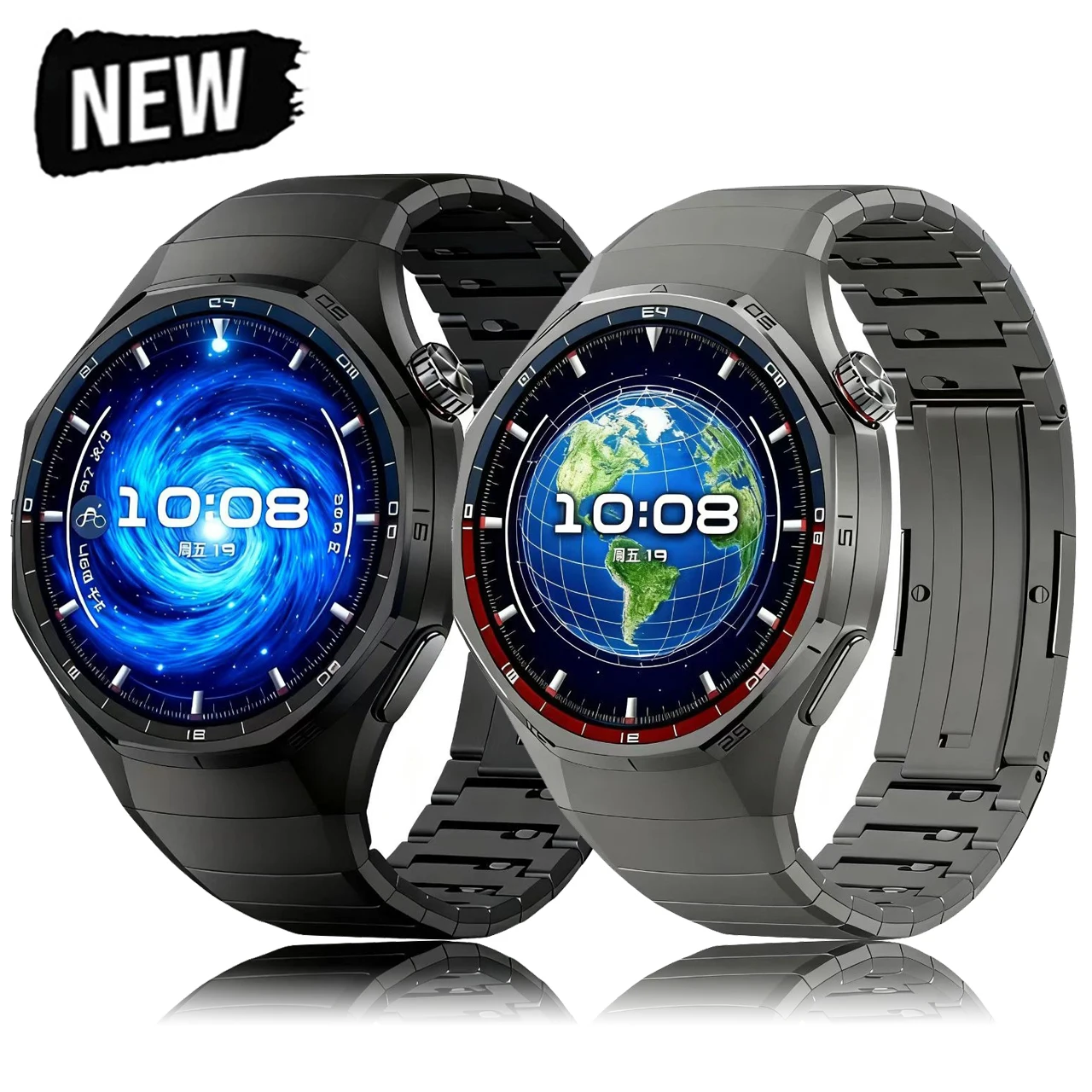 huawei-watch-gt-6-pro用-高級隙間なしクイックリリースチタンストラップ-メタルウォッチバンドブレスレット-huawei-watch-gt6-pro用-コレア