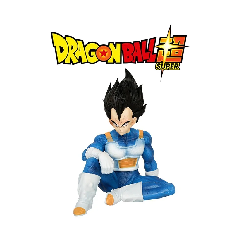 

15cm Anime Dragon Ball Vegeta Action Figure Gk Super Saiyan Vegeta Sitting Position Pvc Model Toys Ornament Doll Decoration Gift