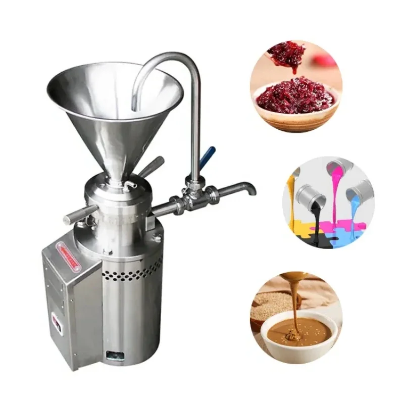 Manufacturer Food Colloid Mill Chili Sauce Ketchup Mayonnaise Grinder Almond Milk Vertical Mill Machine For Peanut Butter