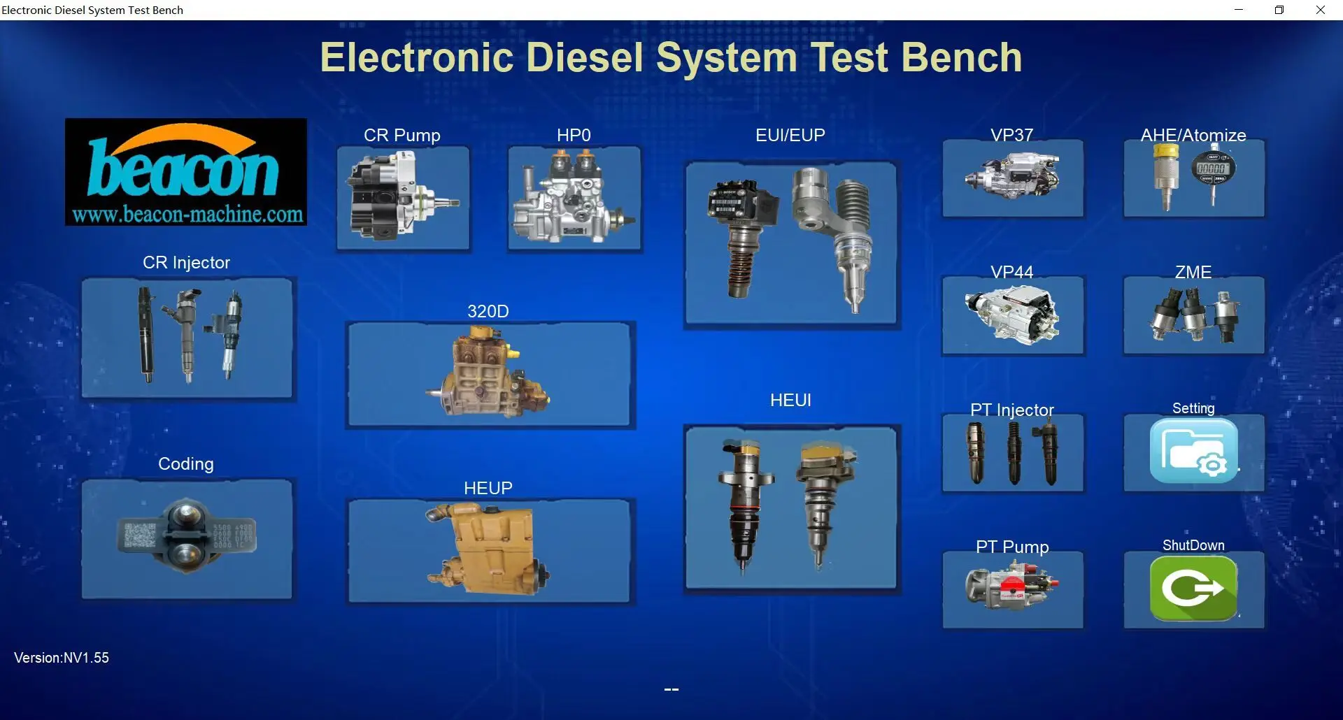 BEI-A برنامج التحكم في نظام مضخة حاقن بكين للسكك الحديدية المشتركة لحاقن ومضخة Bos ch Denso Delphi Cumminss Cat VP37 #2