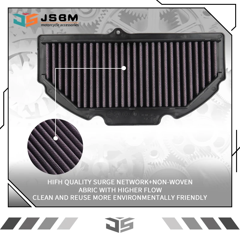 JSBM Motorcycle Accessories High Flow Air Filter For  Suzuki GSXR1000 GSX-R1000 2009 2010 2011 2012 2015 2016 GSXS1000 2015-2020