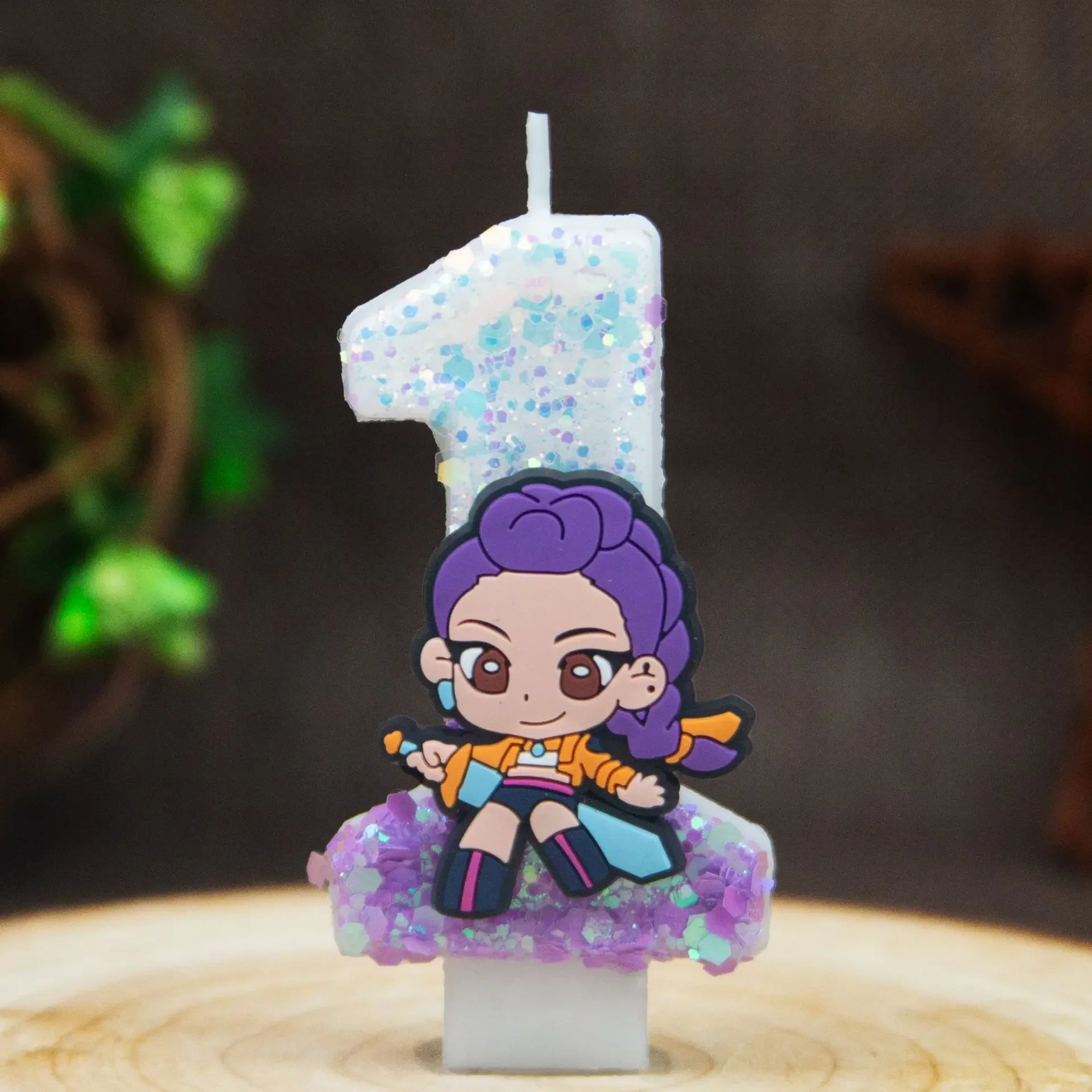 HOT 3 Music Girl Group 3D Number Candles 0-9 Kids Birthday Cake Decoration Baby Shower Anime Kpop Party Supplies Theme Decor