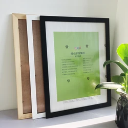 Nordic Wood Picture Frame For Wall 1cm Thickness With Plexiglass Classic Combination Photo Frames Wall Photo Frame Poster Frame