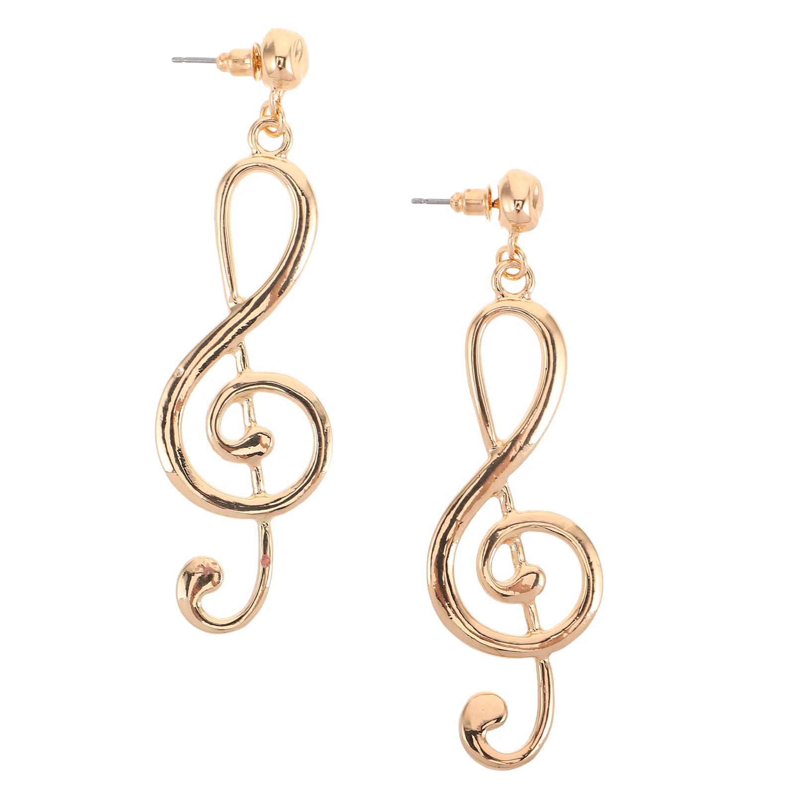 

Music Theme Earrings Exaggerated Retro Creative Women Iron Drop Jewelry Statement Vintage Dangle Musical Note Ear Accessories