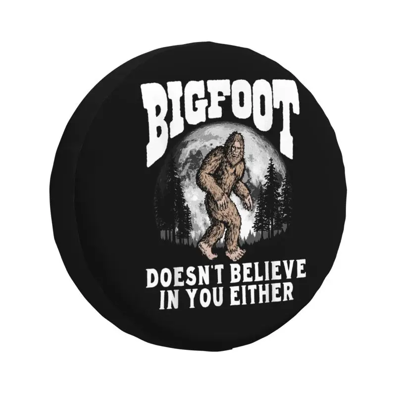 Bigfoot Doesnt Believe In You Either Spare Wheel Cover for Suzuki Mitsubish 4WD RV Custom Tire Protector 14