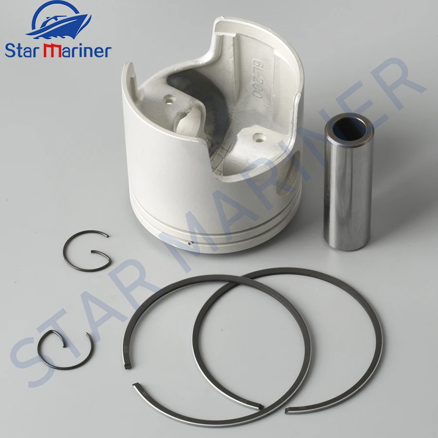 6L2-11631-00-97 Outboard Piston STD and Piston Ring 6L2-11610 for Yamaha Outboard Engine 25HP 20HP Marine Engine Parts