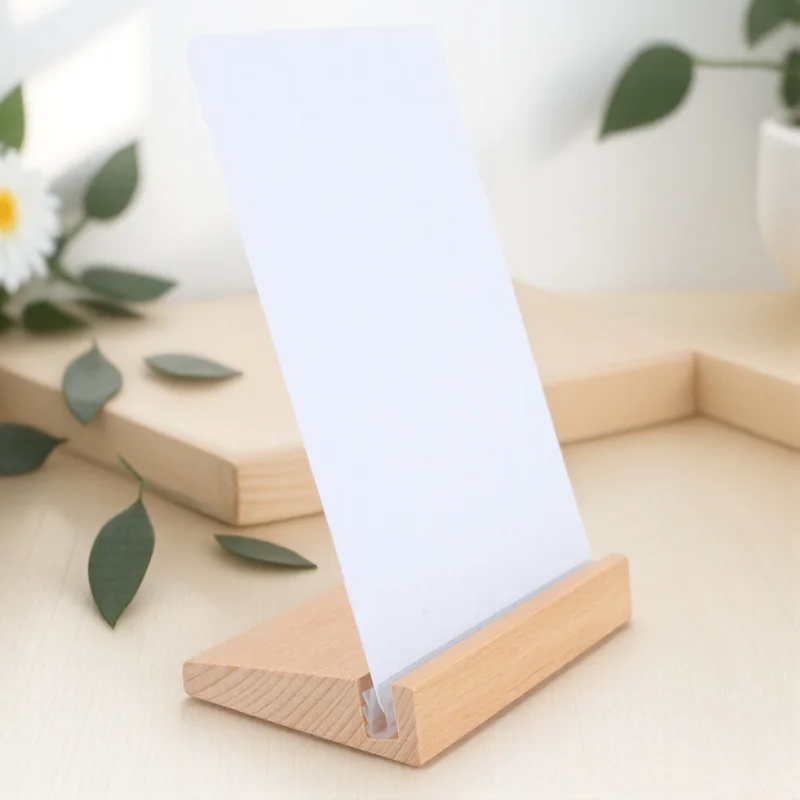 A6 Size Notice Chalkboard Sturdy Wood and PVC Message Board Easy Install Decorative Writing Surface for Bar Office Use Display