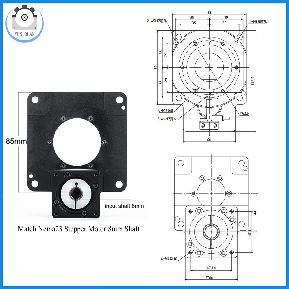 Hollow Rotating Platform Ratio 5-200:1 4 Axis/ 5 Axis/ R Axis High Precision,eplace Cam indexer/ DD motor for Cutting Tables CNC