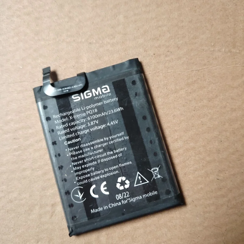 For Sigma X-Treme PQ18 Mobile Phone Battery Sigma Battery 610mah