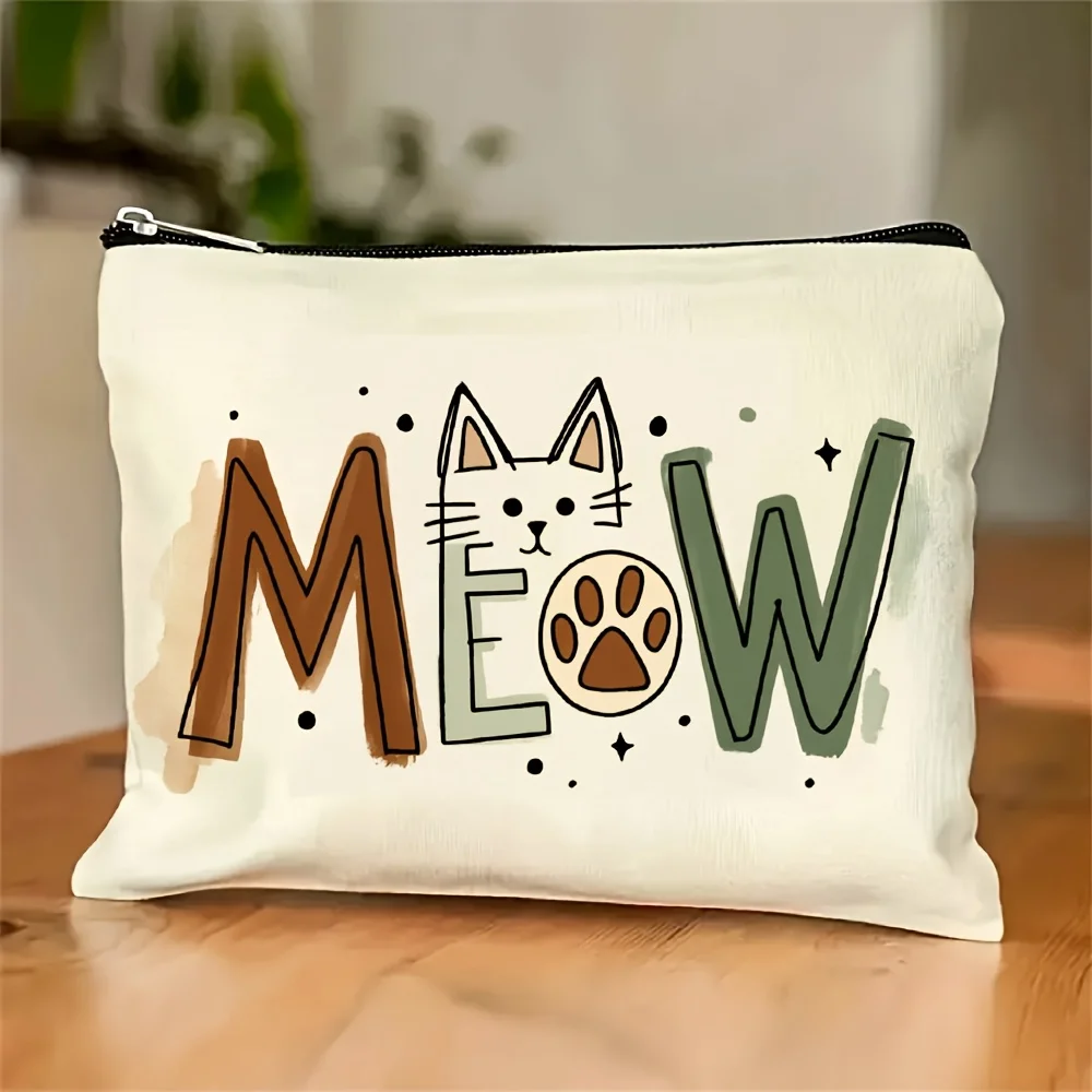 

A Cute Cat Paw Makeup Bag- Multifunctional Zipper Pouch, Jewelry Storage Bag, Perfect Travel Zipper Small Storage Bag.